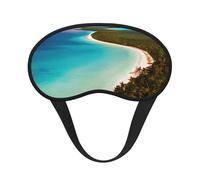 Máscara de dormir con estampado de isla de Cuba para personas que duermen de lado, máscara opaca en forma de copa, para hombres y mujeres