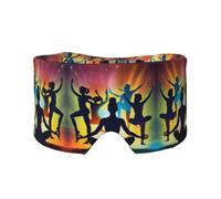 Máscara de dormir con estampado de juego de gimnasia, fundas suaves para los ojos, antifaz con bloqueo de luz para viajes, yoga y siesta