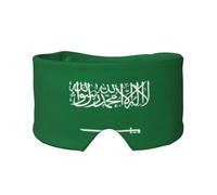Máscara de dormir con estampado de la bandera de Arabia Saudita, bloquea la luz, suave y cómoda, con diadema de pasta ajustable