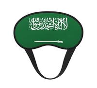 Máscara de dormir con estampado de la bandera de Arabia Saudita para dormir de lado, bonita máscara opaca para el hogar o viajes