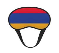 Máscara de dormir con estampado de la bandera de Armenia para dormir de lado, bonita máscara opaca para el hogar o viajes