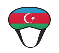 Máscara de dormir con estampado de la bandera de Azerbaiyán para dormir de lado, bonita máscara opaca para el hogar o viajes
