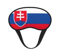 Máscara de dormir con estampado de la bandera de Eslovaquia para personas que duermen de lado, bonita máscara opaca para el hogar o viajes