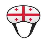 Máscara de dormir con estampado de la bandera de Georgia para personas que duermen de lado, bonita máscara opaca para el hogar o viajes