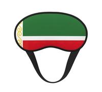 Máscara de dormir con estampado de la bandera de la República de Chechenia para dormir de lado, bonita máscara opaca para el hogar o viajes