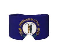 Máscara de dormir con estampado de la bandera del estado de Kentucky, bloquea la luz, suave y cómoda, con diadema de pasta ajustable
