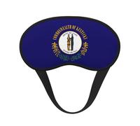 Máscara de dormir con estampado de la bandera del estado de Kentucky, cubierta suave, sin presión para dormir, máscaras de ojos para personas que duermen de lado