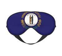 Máscara de dormir con estampado de la bandera del estado de Kentucky, máscara de ojos similar a la seda, para mujeres y hombres, para viajes, dormir y relajarse