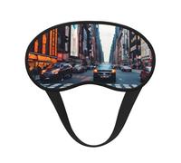 Máscara de dormir con estampado de la ciudad de Nueva York para personas que duermen de lado, máscara opaca en forma de copa, para hombres y mujeres