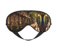 Máscara de dormir con estampado de la ciudad de París, máscara de ojos similar a la seda, máscara de ojos para dormir para mujeres y hombres, para viajes, relajación y sueño