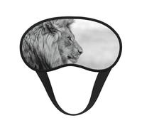 Máscara de dormir con estampado de león de vida silvestre, máscara de dormir para mujeres y hombres, para la oscuridad total, reduce la hinchazón de la máscara de ojos
