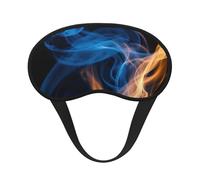 Máscara de dormir con estampado de llama azul, máscara de dormir para mujeres y hombres para una oscuridad total, reduce la hinchazón de la máscara de ojos