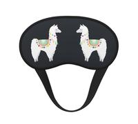 Máscara de dormir con estampado de llama, máscara de dormir para mujeres y hombres para una oscuridad total, reduce la hinchazón de la máscara de ojos