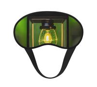 Máscara de dormir con estampado de luciérnaga y linterna para dormir de lado, máscara opaca en forma de copa, para hombres y mujeres