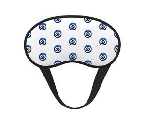 Máscara de dormir con estampado de mal de ojos para personas que duermen de lado, bonita máscara opaca para el hogar o viajes