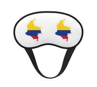 Máscara de dormir con estampado de mapa de la bandera de Colombia para dormir de lado, bonita máscara opaca para el hogar o viajes