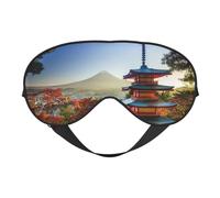 Máscara de dormir con estampado de paisaje de Monte Fuji de Japón, máscara de ojos vendados, sombra de ojos para dormir por la noche, viajes, aviones