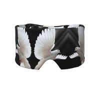 Máscara de dormir con estampado de paloma voladora, fundas suaves para los ojos, antifaz de bloqueo de luz para viajes, yoga y siesta