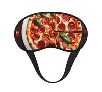 Máscara de dormir con estampado de pizza para dormir de lado, bonita máscara opaca para el hogar o viajes