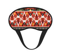 Máscara de dormir con estampado de plumas bohemias, máscara de dormir para mujeres y hombres, para una oscuridad total, reduce la hinchazón de los ojos