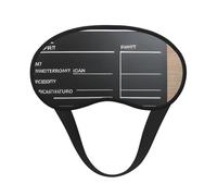 Máscara de dormir con estampado de tablilla de películas para dormir de lado, máscara opaca en forma de copa, para hombres y mujeres