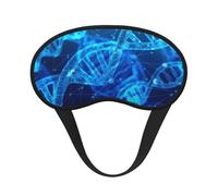 Máscara de dormir con impresión fotográfica de cadena de ADN para personas que duermen de lado, bonita máscara opaca para ojos para el hogar o viajes