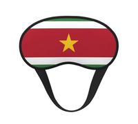 Máscara de dormir con la bandera de Surinam, máscara de ojos suave y transpirable, diseño de banda elástica adecuada para viajes y camping.