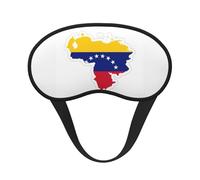 Máscara de dormir con mapa de la bandera de Venezuela 100% bloqueo de luz para dormir, máscara de dormir unisex para viajes/siestas