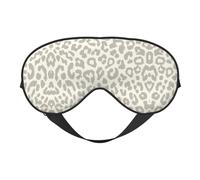 Máscara de dormir con patrón de leopardo marrón, bloqueo de luz, para viajes, regalo esencial para mujeres y hombres