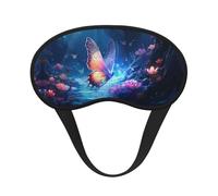 Máscara de dormir de cobertura completa con diseño de mariposa extraña, máscara de dormir relajante, sin estrés, máscara de ojos nocturna