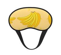 Máscara de dormir de cobertura completa con diseño de plátano de dibujos animados, máscara de dormir relajante, sin estrés, máscara de ojos nocturna