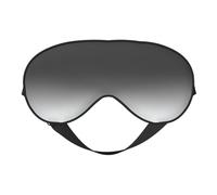 Máscara de dormir de doble cara blanca a negra, suave, cómoda, bloquea la luz, cubierta para los ojos para descanso nocturno