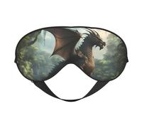 Máscara de dormir de dragón de color piedra del bosque, máscaras de ojos para dormir de doble cara, máscaras para dormir para mujeres y hombres, cubiertas opacas para dormir, viajes