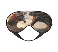 Máscara de dormir de dragón de la amistad, máscaras de ojos para dormir de doble cara, máscaras para dormir para mujeres y hombres, cubiertas opacas para dormir, viajes