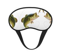 Máscara de dormir de poliéster con hilo de pescar para comer peces, antifaz para dormir con bloqueo de luz, máscara para dormir de noche, cegador de ojos