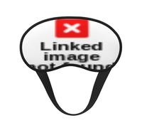 Máscara de dormir de satén con borde negro de dibujos animados para una comodidad óptima y bloqueo de la luz