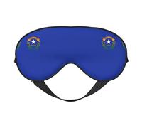 Máscara de dormir de seda sintética con bandera del estado de Nevada, para relajación, con correa elástica ajustable, ideal para viajes y sueño profundo