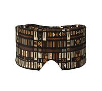 Máscara de dormir de tela de barro africano con estampado tribal para hombres y mujeres, cubierta suave para los ojos, orejeras insonorizadas para viajes, siesta