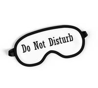 Máscara de dormir divertida con texto en inglés "Do Not Disturb", banda para dormir, máscara sarcástica, cubierta de ojos, máscara de dormir, almohada de ojos, regalo para amigos