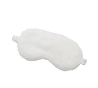Máscara de dormir para dormir con los ojos vendados, máscara de ojos de felpa suave, lindo amor, nube, máscara de felpa, parche para siesta, cubierta de ojos para la salud (blanco)