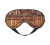 Máscara de dormir para puerta de granero, máscara de ojos para dormir, correa totalmente ajustable, cubre los ojos para mujeres/hombres