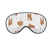 Máscara de dormir para yoga, conejillo de indias para dormir, máscara de ojos para hombres, mujeres, adolescentes, niños, máscara de sueño nocturno y venda, para viajes, yoga, siesta