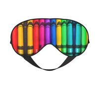 Máscara de dormir reversible de poliéster con correa ajustable para máxima comodidad y bloqueo de luz