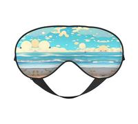 Máscara de dormir reversible de poliéster con correa ajustable para máxima comodidad y bloqueo de luz