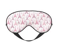 Máscara de dormir rosa de las Torres Eiffel, máscaras de ojos para dormir de doble cara, máscaras para dormir para mujeres y hombres, cubiertas opacas para dormir, viajes