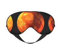 Máscara de dormir suave con bloqueo de luz con estampado de planeta de Marte, para dormir de lado, para mujeres y hombres, máscara de ojos transpirable con correa ajustable