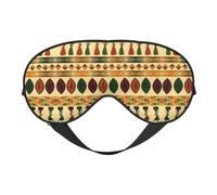 Máscara de dormir suave con bloqueo de luz, estilo bohemio, patrón africano tradicional, para dormir de lado, para mujeres y hombres, máscara de ojos transpirable con correa ajustable
