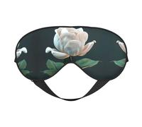 Máscara de dormir unisex con estampado de flores en 3D, máscara de ojos de doble cara, ideal para un sueño profundo y cuidado de la piel