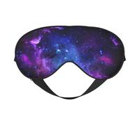 Máscara de dormir unisex con estampado de galaxia, máscara de ojos de doble cara, ideal para dormir profundamente y cuidado de la piel
