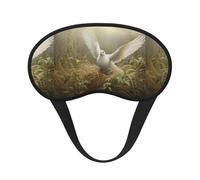 Máscara de dormir unisex con estampado de hierba y paloma, cómoda, para viajes, meditación, sueño, viajes